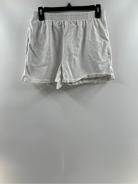 John Galt White Fleece Shorts – Women's One Size